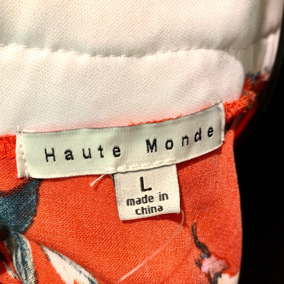 Haute Monde lace top red dress , junior Large - Picture 5 of 7